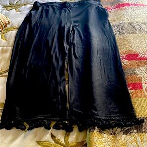 Trina Turk Black tassel trim pants